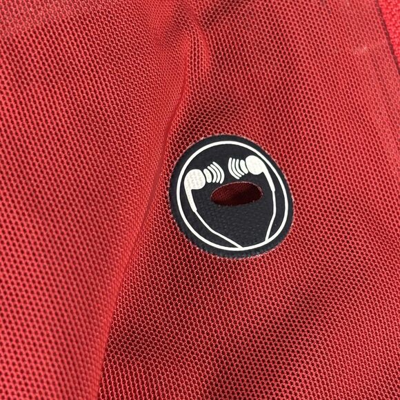 REI Elements E1 Jacket Womens Medium Red Hooded Softshell Full Zip Pit Zips - Picture 14 of 16